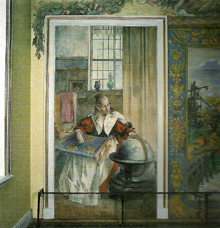 Carl Larsson gustaf ll adolfs eller trettioariga krigets tid France oil painting art
